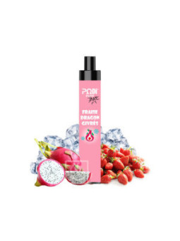 Podipuff Max 1500 - Fraise Dragon Givrés (Cartouche de 10 pièces)